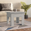 Grauer Couchtisch Josephinne 55x55x42cm (Spanplatte)