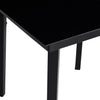 Schwarzer Gartentisch Fressl 140x70x74cm (Stahl und Glas)