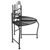 Schwarze Baumumrandungsbank Ladina 150 cm (Stahl)