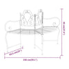 Schwarze Baumumrandungsbank Ladina 150 cm (Stahl)