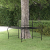 Schwarze Baumumrandungsbank Ladina 150 cm (Stahl)