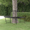 Schwarz halbrunde Baumbank Virag Ø 159cm (Stahl)