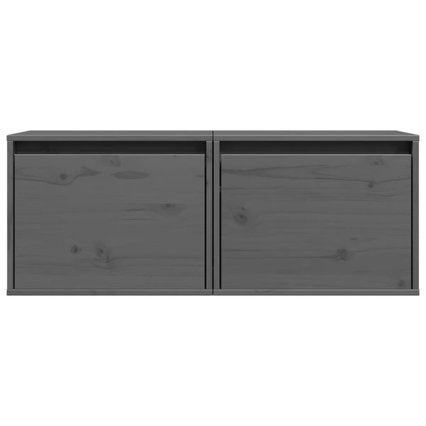 Harmaa seinäkaapit Persec 45x30x35cm (2 kpl mänty)