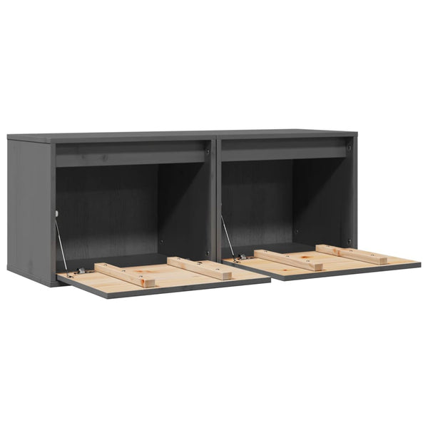 Harmaa seinäkaapit Persec 45x30x35cm (2 kpl mänty)