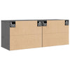 Harmaa seinäkaapit Persec 45x30x35cm (2 kpl mänty)