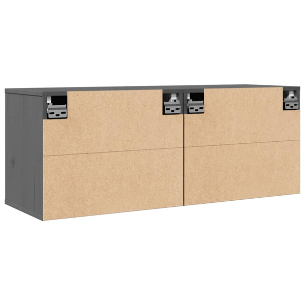 Harmaa seinäkaapit Persec 45x30x35cm (2 kpl mänty)