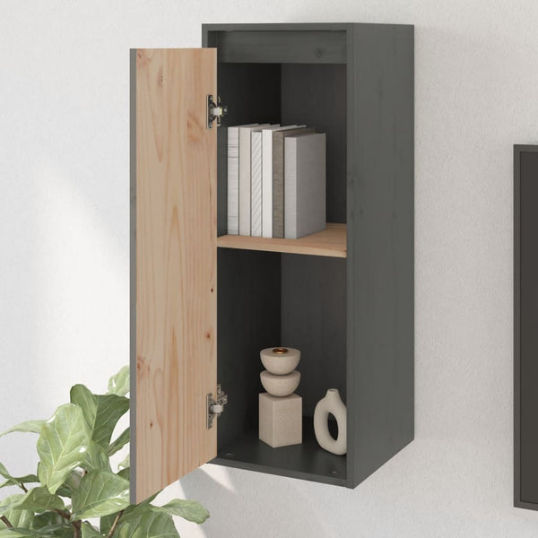 Grauer Wandschrank Zbercea 30x30x80cm (Kiefer)