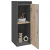 Grauer Wandschrank Zbercea 30x30x80cm (Kiefer)