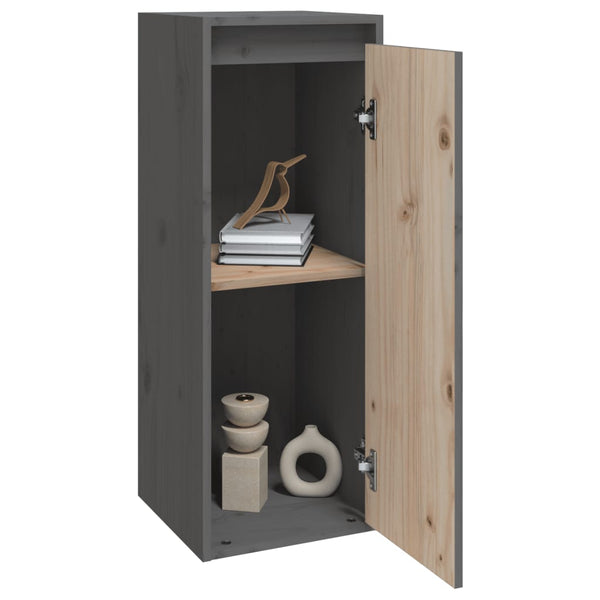 Grauer Wandschrank Zbercea 30x30x80cm (Kiefer)
