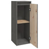 Grauer Wandschrank Zbercea 30x30x80cm (Kiefer)