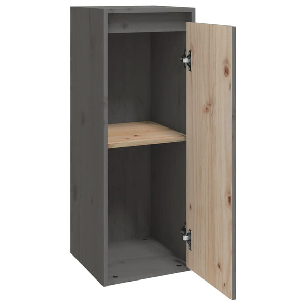 Grauer Wandschrank Zbercea 30x30x80cm (Kiefer)