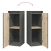 Grauer Wandschrank Zbercea 30x30x80cm (Kiefer)