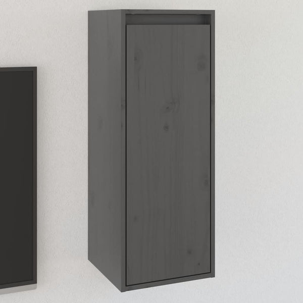 Grauer Wandschrank Zbercea 30x30x80cm (Kiefer)
