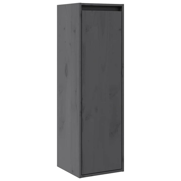 Harmaa seinäkaapit Seimeanu 30x30x100cm (2 kpl, mänty)