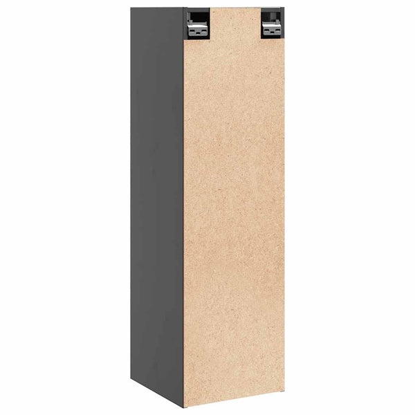 Harmaa seinäkaapit Seimeanu 30x30x100cm (2 kpl, mänty)