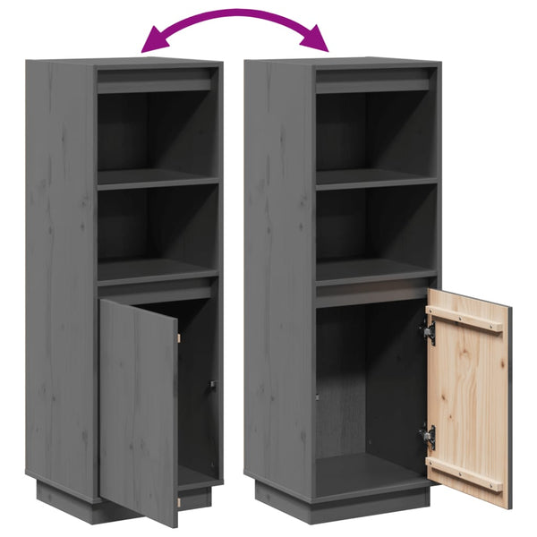 Grauer Schrank Dezzie 37x34x110cm (Kiefer)