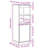 Grauer Schrank Dezzie 37x34x110cm (Kiefer)