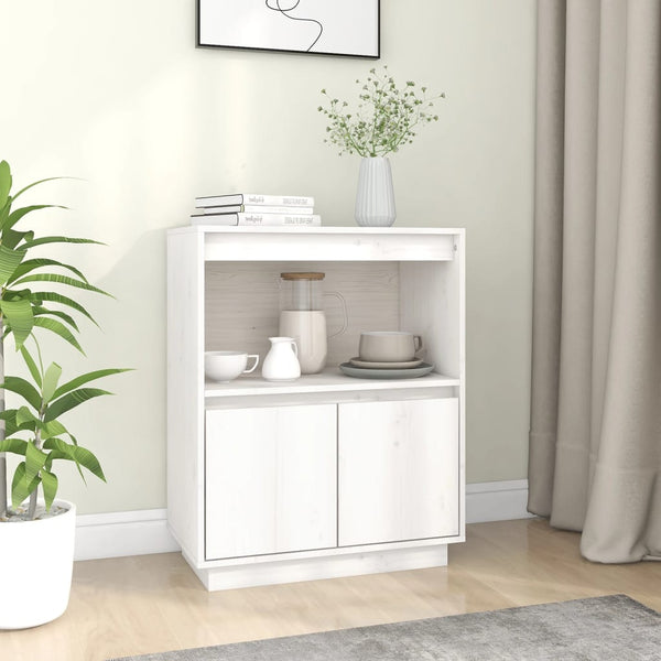 Weißes Sideboard Elenca 60x34x75cm (Kiefer)