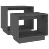 Graue Set-Sofatische Allbert (2 Stk. Kiefer)