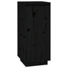 Schwarzer Schuhschrank Banuti 35x35x80cm (Kiefer)