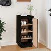 Schwarzer Schuhschrank Banuti 35x35x80cm (Kiefer)