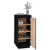 Schwarzer Schuhschrank Banuti 35x35x80cm (Kiefer)