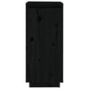 Schwarzer Schuhschrank Banuti 35x35x80cm (Kiefer)