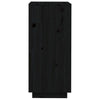 Schwarzer Schuhschrank Banuti 35x35x80cm (Kiefer)