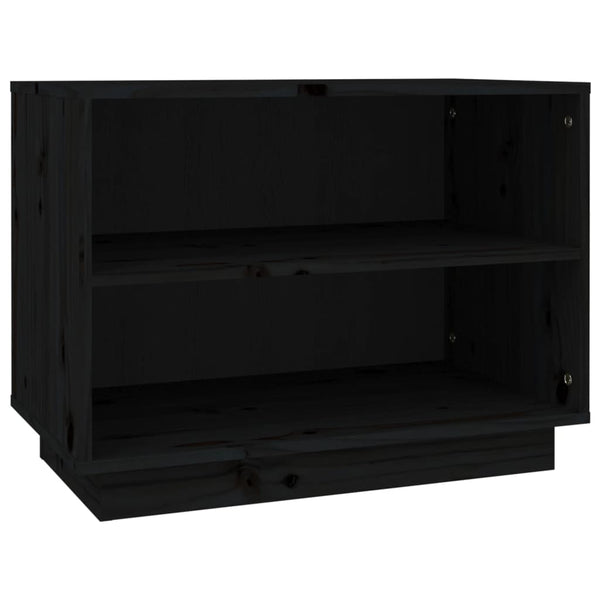 Schwarzer Schuhschrank Homer 60x34x45cm (Kiefer)