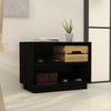 Schwarzer Schuhschrank Homer 60x34x45cm (Kiefer)