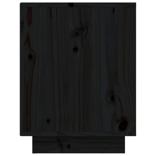 Schwarzer Schuhschrank Homer 60x34x45cm (Kiefer)