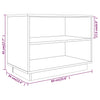 Schwarzer Schuhschrank Homer 60x34x45cm (Kiefer)