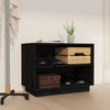 Schwarzer Schuhschrank Homer 60x34x45cm (Kiefer)