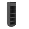 Grauer Schuhschrank Stamenca 30x34x105cm (Kiefer)