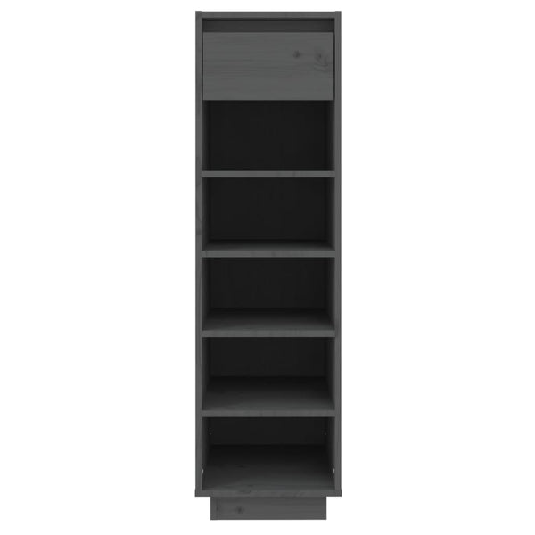 Grauer Schuhschrank Stamenca 30x34x105cm (Kiefer)