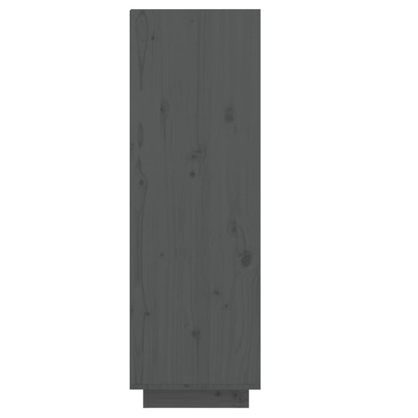 Grauer Schuhschrank Stamenca 30x34x105cm (Kiefer)