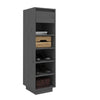 Grauer Schuhschrank Stamenca 30x34x105cm (Kiefer)