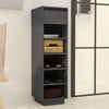 Grauer Schuhschrank Stamenca 30x34x105cm (Kiefer)