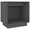 Grauer Nachttisch Turc 40x30x40cm (Kiefer)