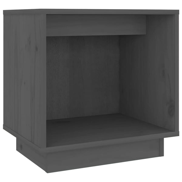Grauer Nachttisch Turc 40x30x40cm (Kiefer)