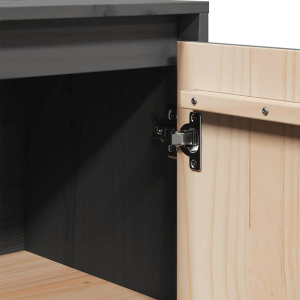 Harmaa senkit Velonia 31,5x34x75cm (2 kpl mänty)