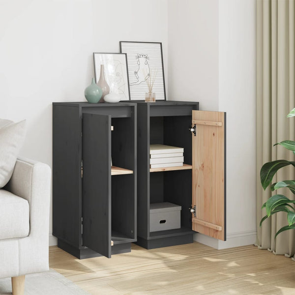 Harmaa senkit Velonia 31,5x34x75cm (2 kpl mänty)