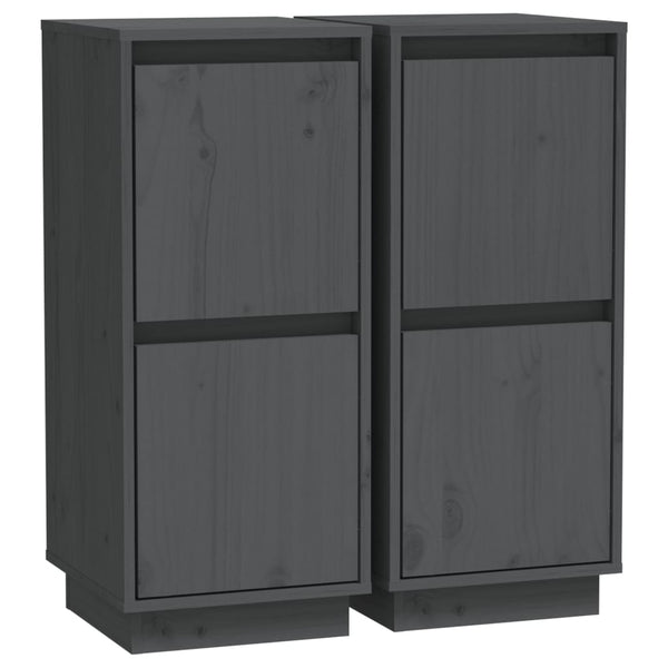 Graues Sideboard Jacoby 31,5x34x75cm (2 St. Kiefer)
