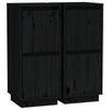 Schwarze Anrichten Jacoby 31,5x34x75cm (2 Stk. Kiefer)