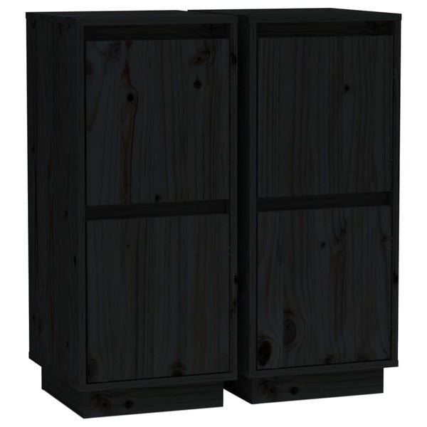 Schwarze Anrichten Jacoby 31,5x34x75cm (2 Stk. Kiefer)