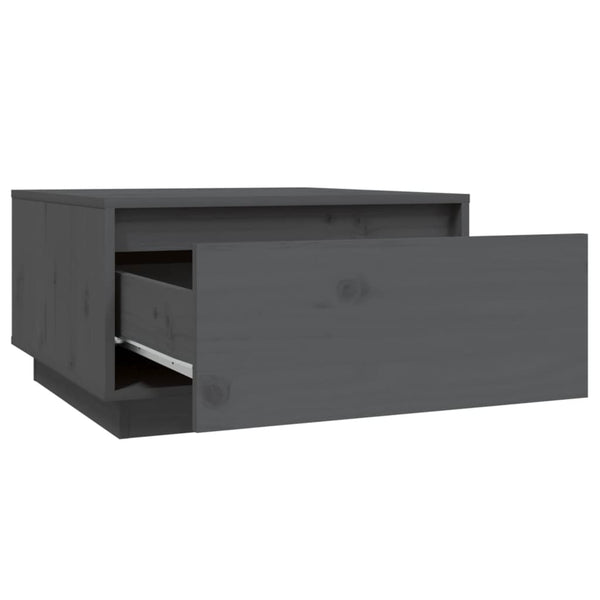 Grauer Couchtisch Tuliuta 55x56x32cm (Kiefer)