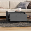 Grauer Couchtisch Tuliuta 55x56x32cm (Kiefer)
