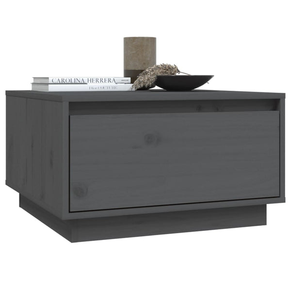 Grauer Couchtisch Tuliuta 55x56x32cm (Kiefer)