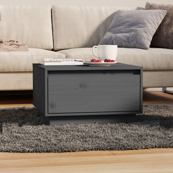 Grauer Couchtisch Tuliuta 55x56x32cm (Kiefer)
