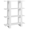 Weißes Bücherregal/Raumteiler Cozmir 100x30x123,5cm